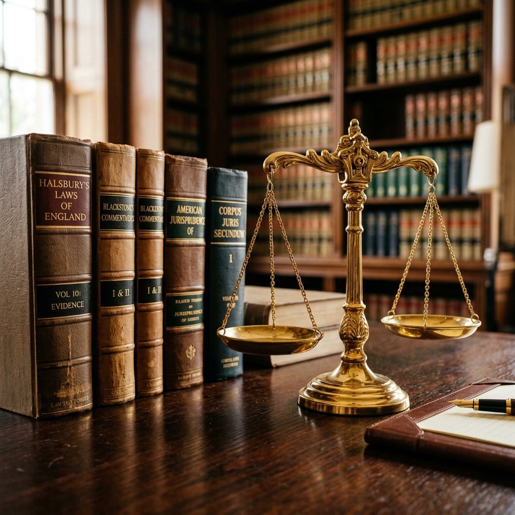 Law books and scales of justice representing a products liability case